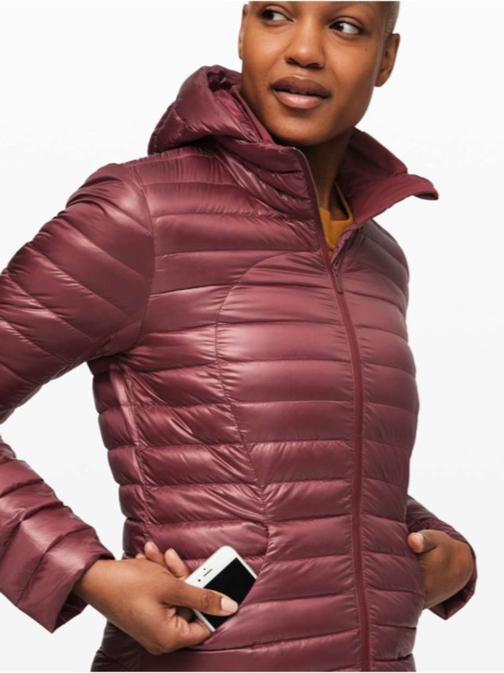 Lululemon Pack It Down Jacket *Shine in 
Chianti color